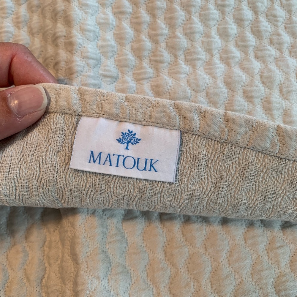 Matouk Textured Euro Sham - Picture 3 of 4